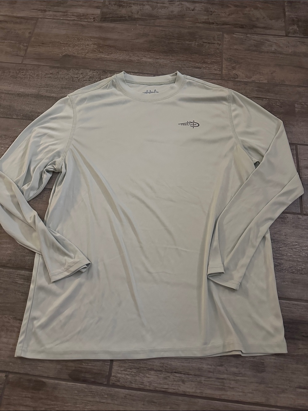 Men's Long Sleeve Swim Rash Guard - Light Gray